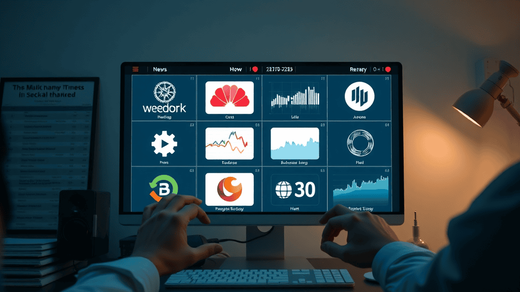 comparison grid showcasing leading stock market analysis software logos and charting platforms